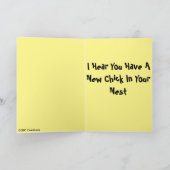 おめでとう新生児グリーティングカード カード (内部)