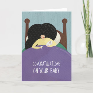 おめでとう新生児空白のカード サンキューカード