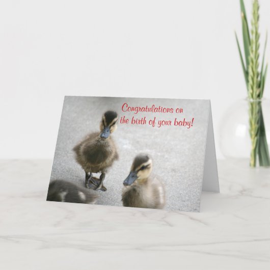 おめでとう新生児空白の、 カード (正面)