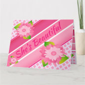 おめでとう新生児 カード (正面)