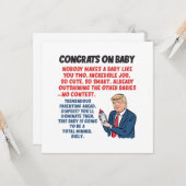 おめでとう新生児 カード (正面/裏面インサイチュ)