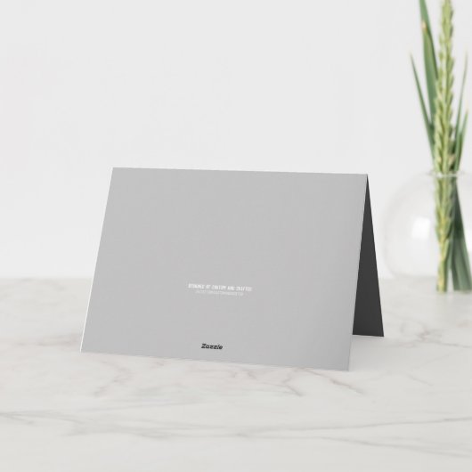 「おめでとう新生児」 |皮肉にも誰も言わなかった カード (裏面)