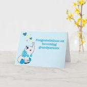 おめでとう新祖父母,ブルーエレファント カード (黄色い花)