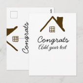 おめでとう新築オーナー不動産お披露目会 ポストカード (正面/裏面)