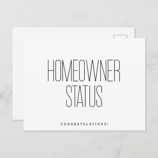 おめでとう新築オーナー不動産 ポストカード (正面/裏面)