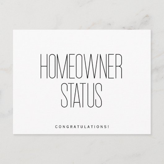 おめでとう新築オーナー不動産 ポストカード (正面)