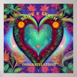 おめでとう新郎新婦 ポスター