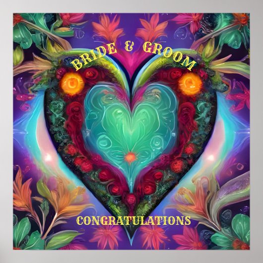 おめでとう新郎新婦 ポスター (正面)