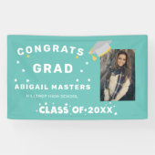 おめでとう星の写真パーティーバナー 横断幕 (横)