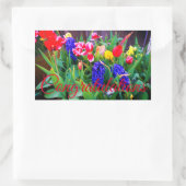 おめでとう春の花#3シール 長方形シール (バッグ)