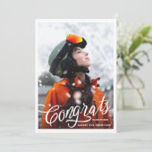 おめでとう書大学院写真招待状 招待状 (スタンド正面)