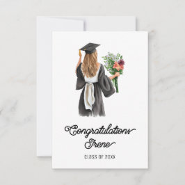 おめでとう水彩白肌ガール花