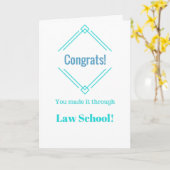 おめでとう法律学校カードを通してそれを作りました カード (黄色い花)