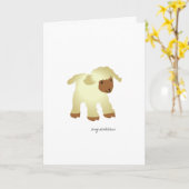 おめでとう洗礼のグリーティングカード カード (黄色い花)