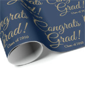 おめでとう海軍金ゴールドカスタム教科年 ラッピングペーパー (ロールコーナー)