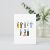 おめでとう漫画ねこ ポストカード (スタンド正面)