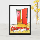 おめでとう漫画扉 カード (黄色い花)