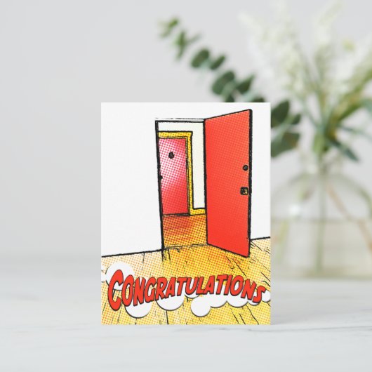 おめでとう漫画扉 ポストカード (スタンド正面)