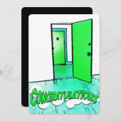 おめでとう漫画扉 招待状 (正面/裏面)