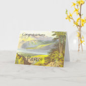 おめでとう牧師 カード (黄色い花)