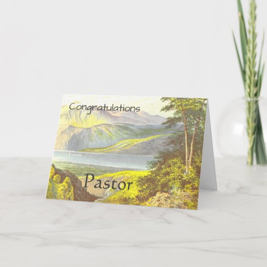 おめでとう牧師 カード (正面)