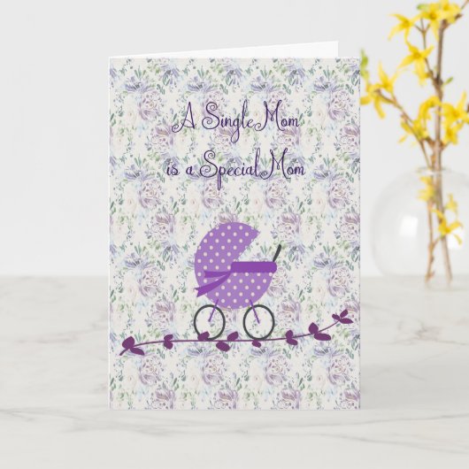 おめでとう独身のお母さん新生児 カード (黄色い花)