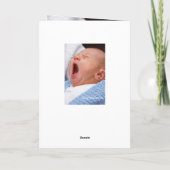 おめでとう男の赤ちゃん/sonカード カード (裏面)