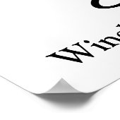 おめでとう白黒白カスタムの授業 ポスター (角)