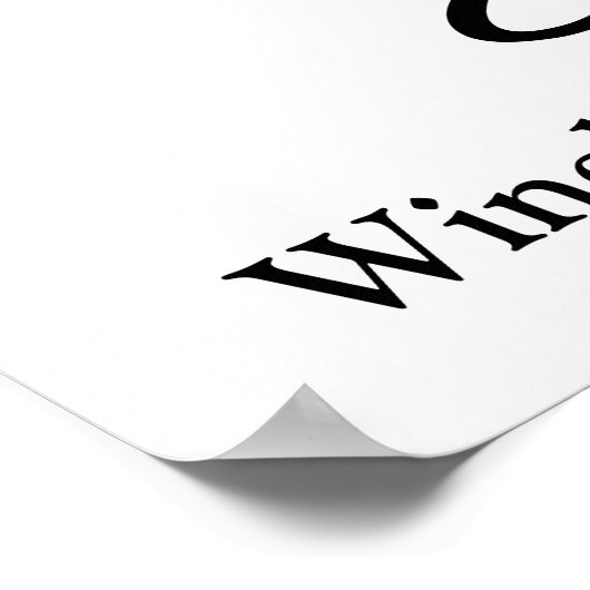 おめでとう白黒白カスタムの授業 ポスター (角)