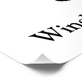 おめでとう白黒白カスタムの授業 ポスター (コーナー)