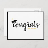 おめでとう目盛りキャップ ポストカード (正面/裏面)