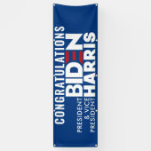 おめでとう社長バイデン氏VPハリスインドアアウトドア 横断幕 (縦)