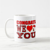 おめでとう私達は愛します コーヒーマグカップ (左)
