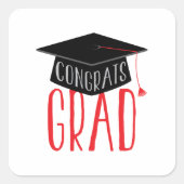 おめでとう科 スクエアシール (正面)