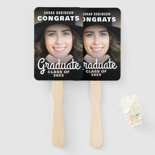 おめでとう科 | 写真の卒業 ハンドファン (正面&裏面)