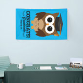 おめでとう科 |帽子のフクロウ 横断幕 (トレードショー)