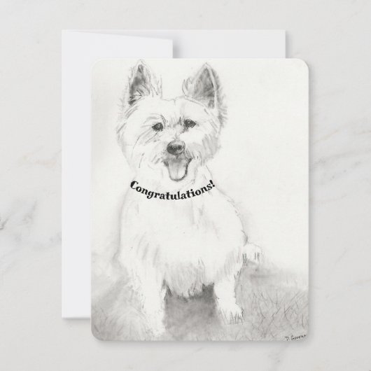 おめでとう空白のカード サンキューカード (正面)