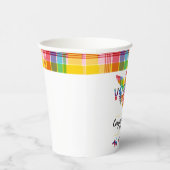 おめでとう米ヴァージン諸島マドラスフラッグ&アイランズ 紙コップ (右)