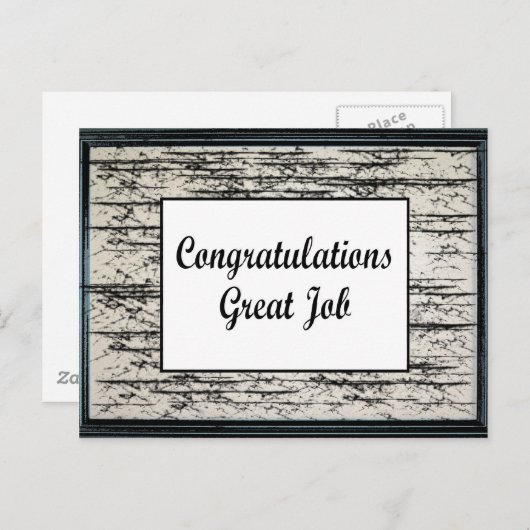 おめでとう素晴らし仕事 ポストカード (正面/裏面)