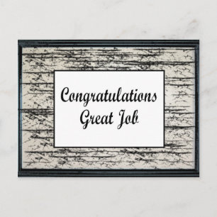 おめでとう素晴らし仕事 ポストカード