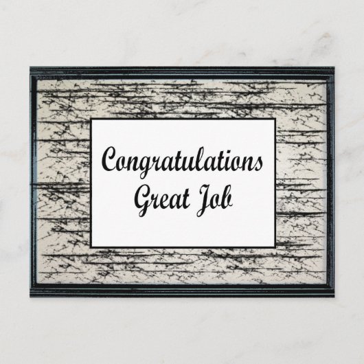 おめでとう素晴らし仕事 ポストカード (正面)