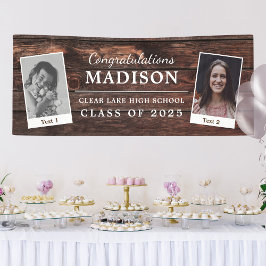 おめでとう素朴ウッド卒業2 – 写真 横断幕