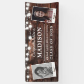 おめでとう素朴ズWood String Lights Grad 2 – 写真 横断幕 (縦)