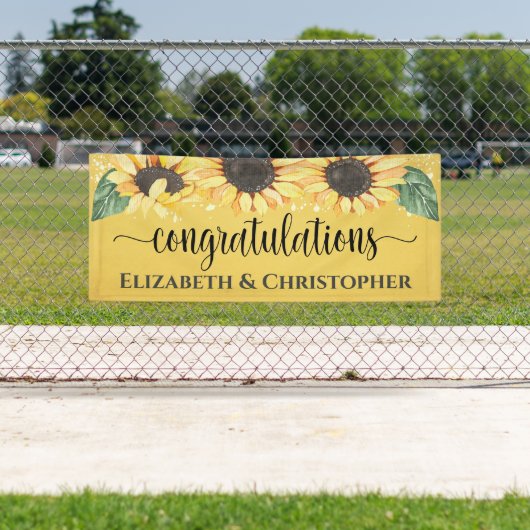 おめでとう素朴フローラひま結婚わりBa 横断幕 (インサイチュ)