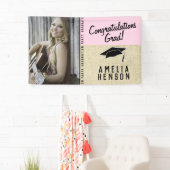 おめでとう素朴卒業パーティーの写真 横断幕 (インサイチュ)