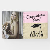 おめでとう素朴卒業パーティーの写真 横断幕 (横)