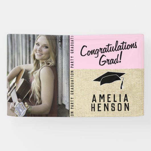 おめでとう素朴卒業パーティーの写真 横断幕 (横)