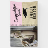 おめでとう素朴卒業パーティーの写真 横断幕 (縦)