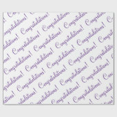 おめでとう紫の台本 ラッピングペーパー (フラット)