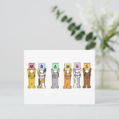 おめでとう結婚かわいい猫たち ポストカード (スタンド正面)